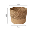 Handmade Woven Seagrass Planter Basket – 3 Sizes Woven Planter Basket HIP Large