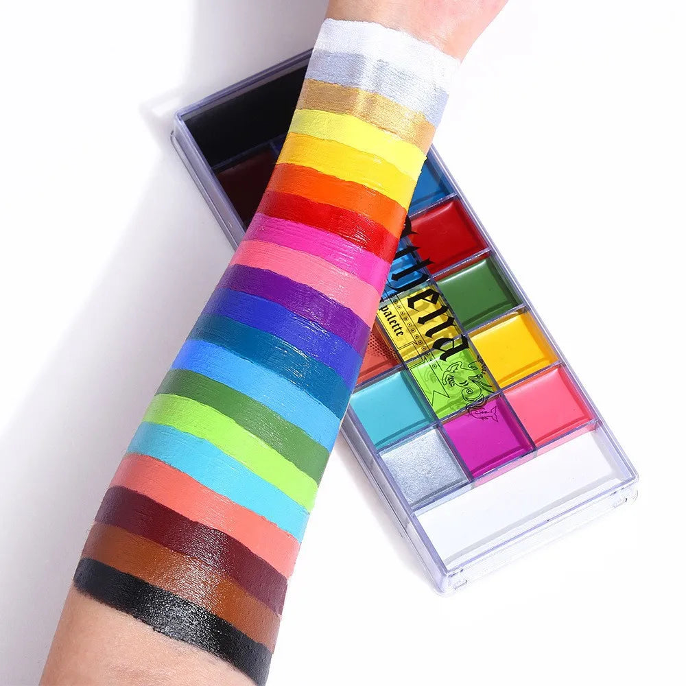 UCANBE Athena 20-Color Face & Body Paint Palette | 168g Pro Kit Face & Body Paint HIP