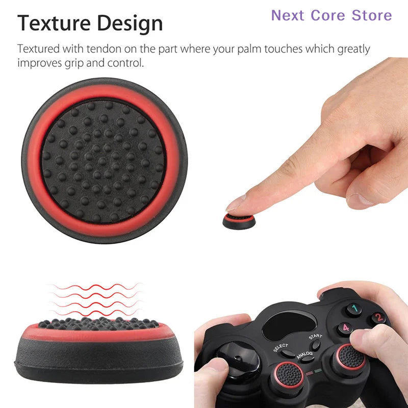 4-Pack Silicone Thumb Stick Grip Caps for Game Controllers Controller Grip Caps HIP