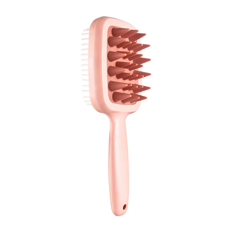Soft Silicone Shampoo Scalp Hair Massager Hair Washing Comb Shower Brush Bath Spa Massage Brush Wholesale New HIP pink