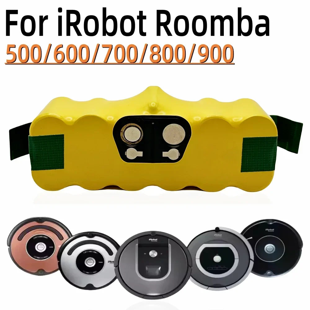 14.4V 9800mAh NiMH Battery for iRobot Roomba 500–900 Series Vacuum Cleaner Battery HIP