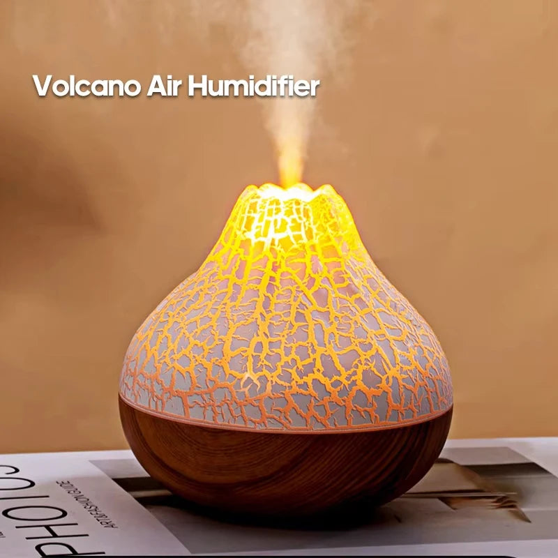 300ml Volcano USB Humidifier – 7-Color Night Light Desktop Desktop Humidifier HIP