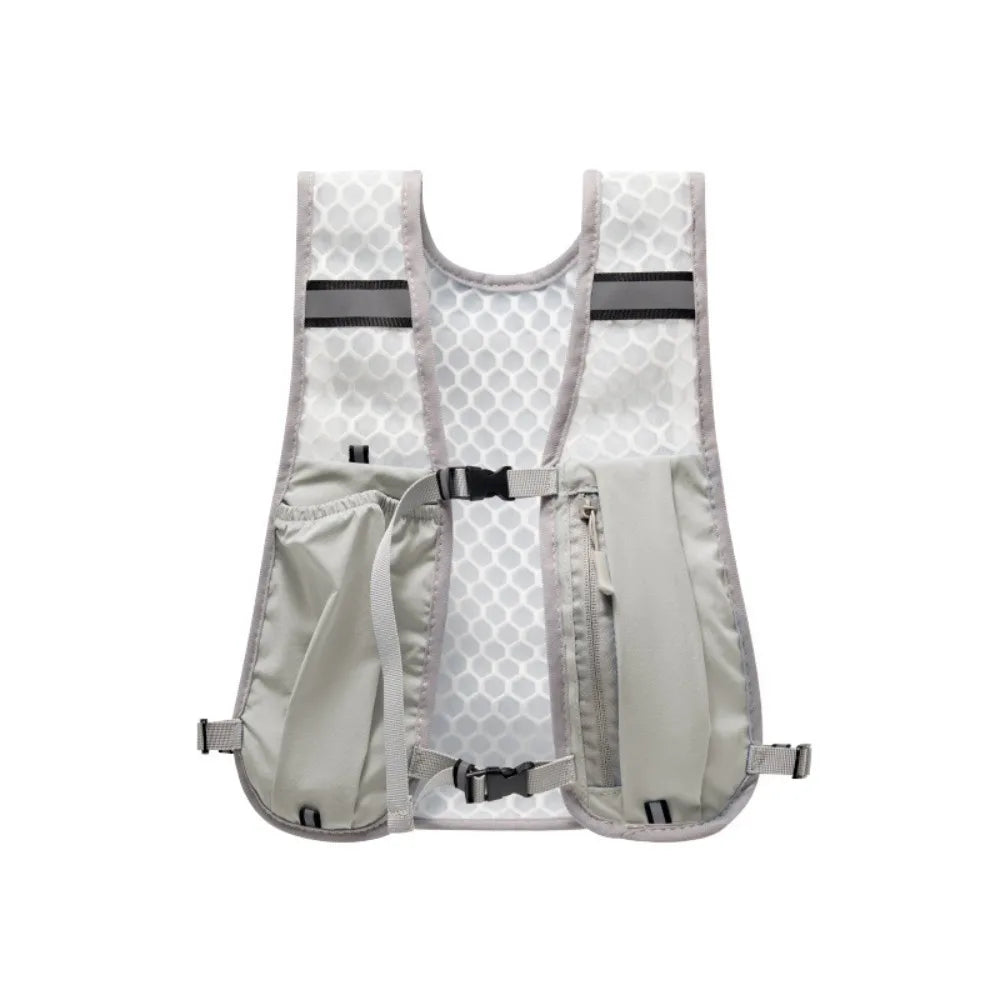 Waterproof Running Vest – Hydration Pocket & Reflective Strips Running Hydration Vest HIP Grey