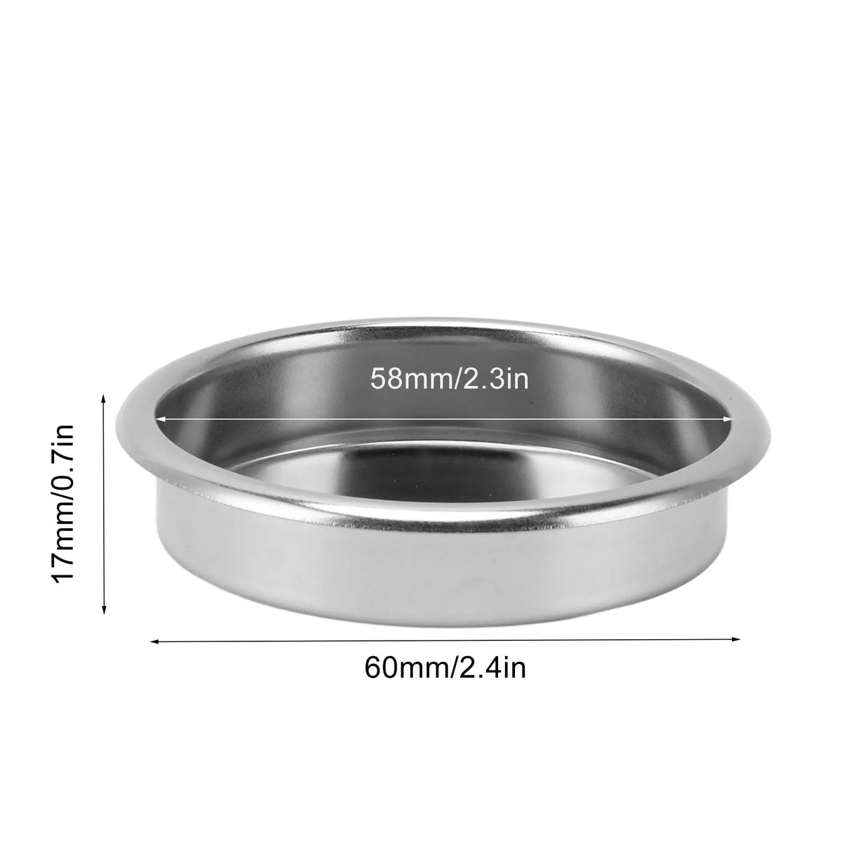 Backflush Blind Filter 58mm Stainless Steel Portafilter Insert Basket for Coffee Machine Accessories Portafilter Blind Filter HIP