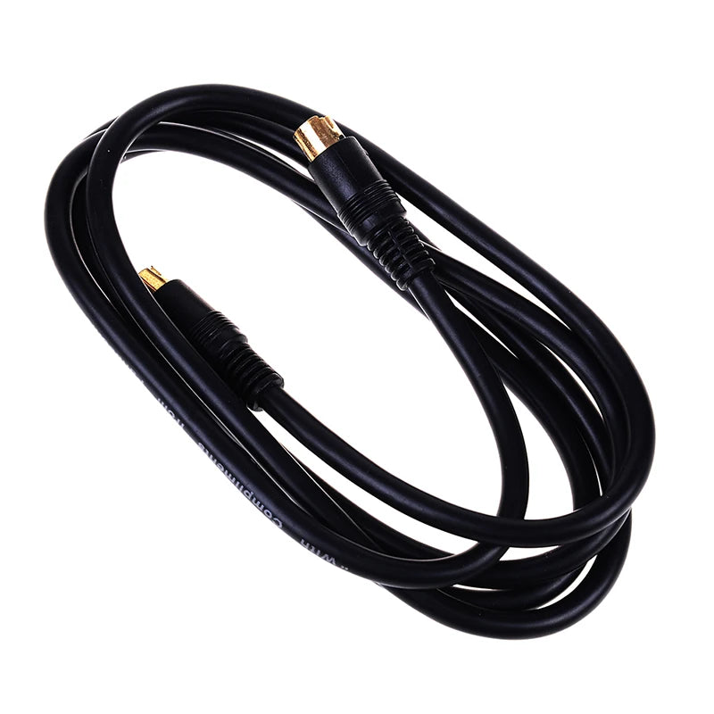 1.5M S-Video 4-Pin Male to Male Cable – DVD, HDTV & VCR S-Video Cable HIP one size