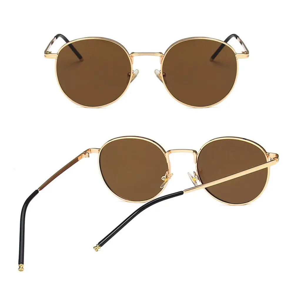 Unisex Round Sunglasses Metal Frame UV400 Protection Round Sunglasses HIP