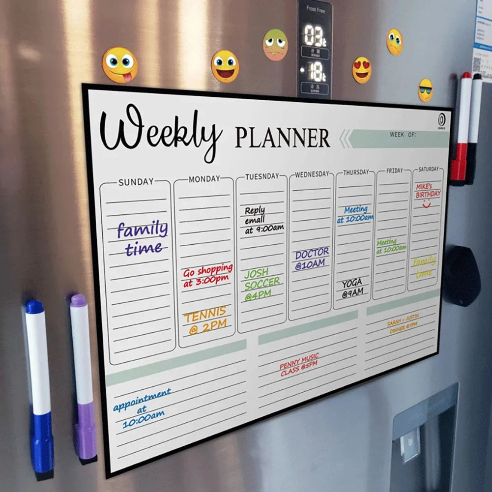 A3 Magnetic Whiteboard Fridge Magnets Dry Wipe White Board Marker Writing Record Message Board Remind Memo Pad Kid Gift Kitchen HIP