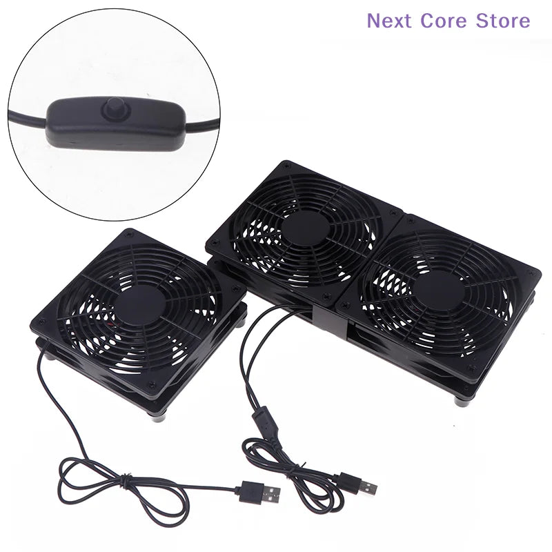 120mm USB Cooling Fan for Router, Modem & PC with Switch USB Cooling Fan HIP