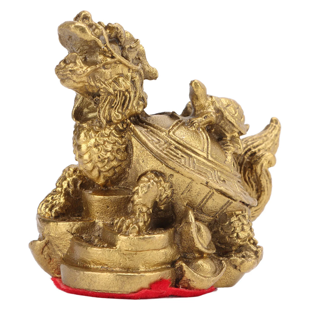 Feng Shui Decoration Dragon Tortoise Feng Shui Copper Casting Craft Decoration Home Decoration Feng Shui Gifts Feng Shui Turtle HIP