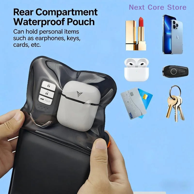 Floating IPX8 Waterproof Phone Pouch with Lanyard – Up to 7" Waterproof Phone Pouch HIP
