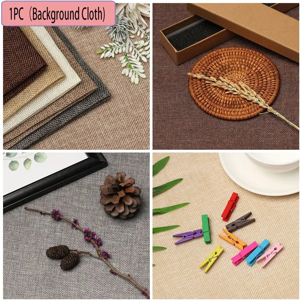 Retro Linen Texture Photography Background Cloth | Non-Woven Photography Backdrop HIP