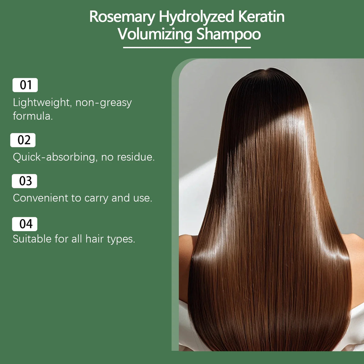 Rosemary Keratin Volumizing Shampoo – Thickening & Scalp Care Volumizing Shampoo HIP