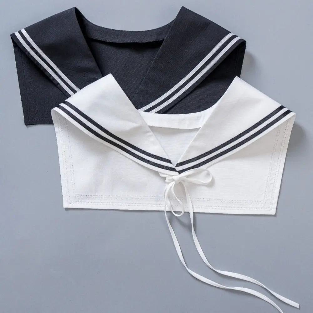 Striped Sailor Fake Collar – Detachable Scarf Shawl Wrap Detachable Fashion Collar HIP