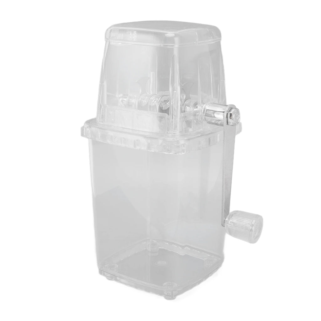 Hand Snow Cone Ice Machine Ice Crusher Manual Ice Crusher Small Portable Hand Operated Snow Cone Machine for Home HIP Clear