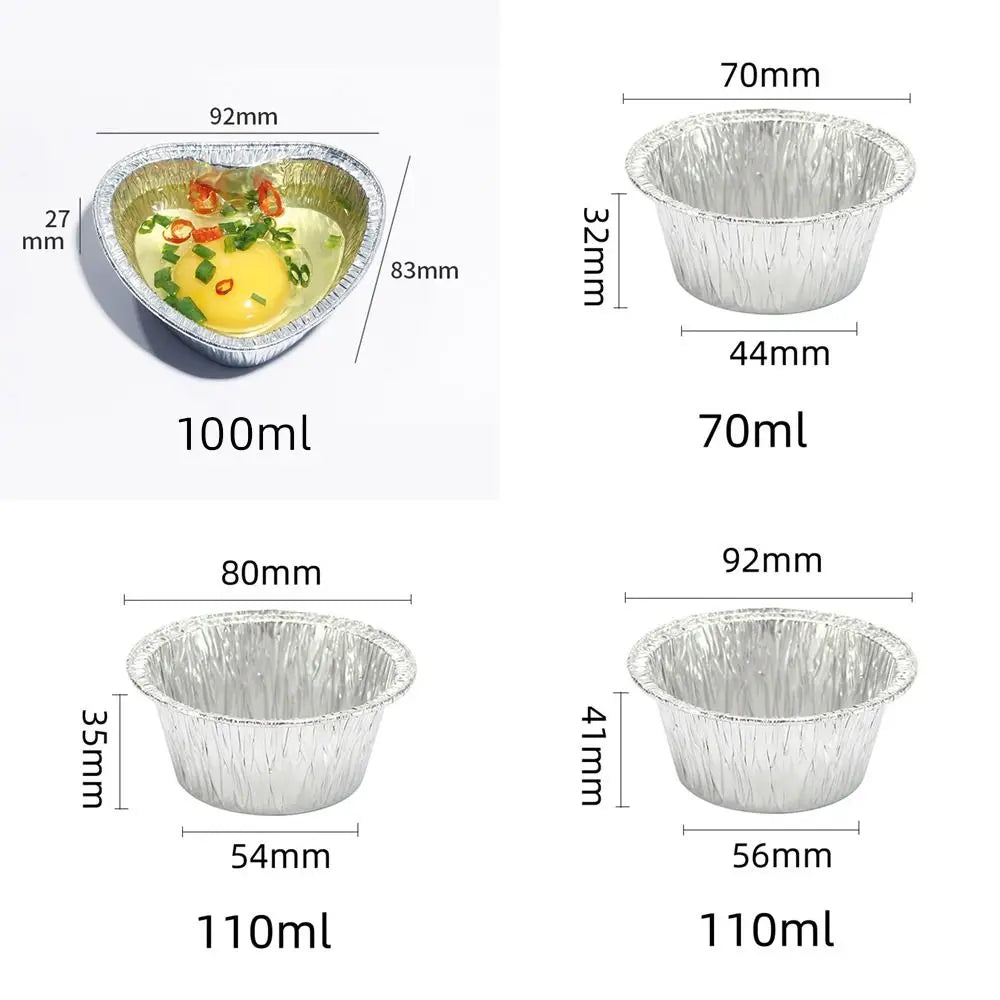 50-Pack Foil Cupcake Liners – Non-Stick Muffin Baking Cups Cupcake Baking Liners HIP