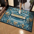 Floral Anti-Slip Floor Mat – Kitchen & Entryway Rug Entryway Floor Mat HIP 2 50x80cm-Felt
