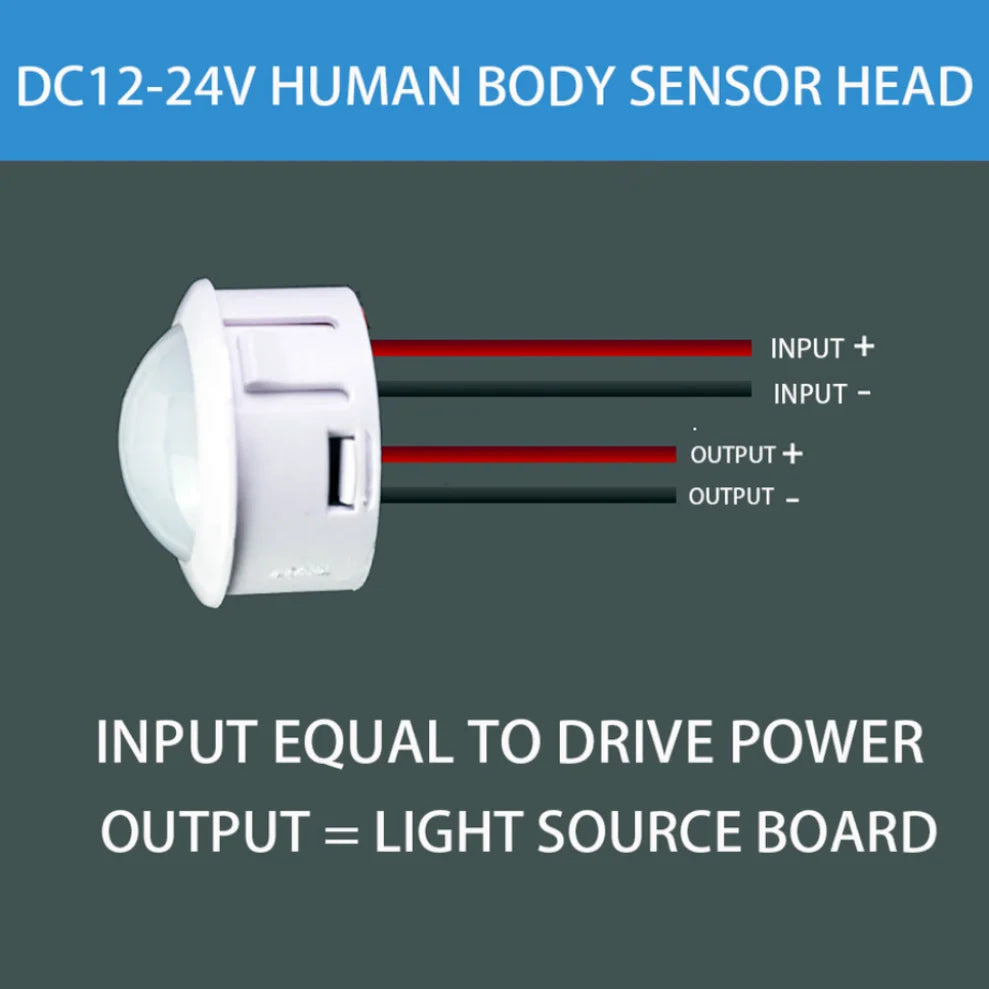 PIR Motion Sensor Switch 9V–60V | Auto LED Night Light Control Motion Sensor Switch HIP