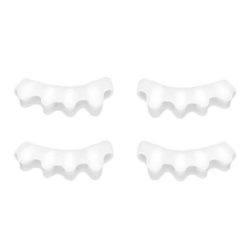 Soft Silicone Toe Separators – 1, 2 or 3 Pairs | RUZOFO Silicone Toe Separators HIP C722-White 4pcs