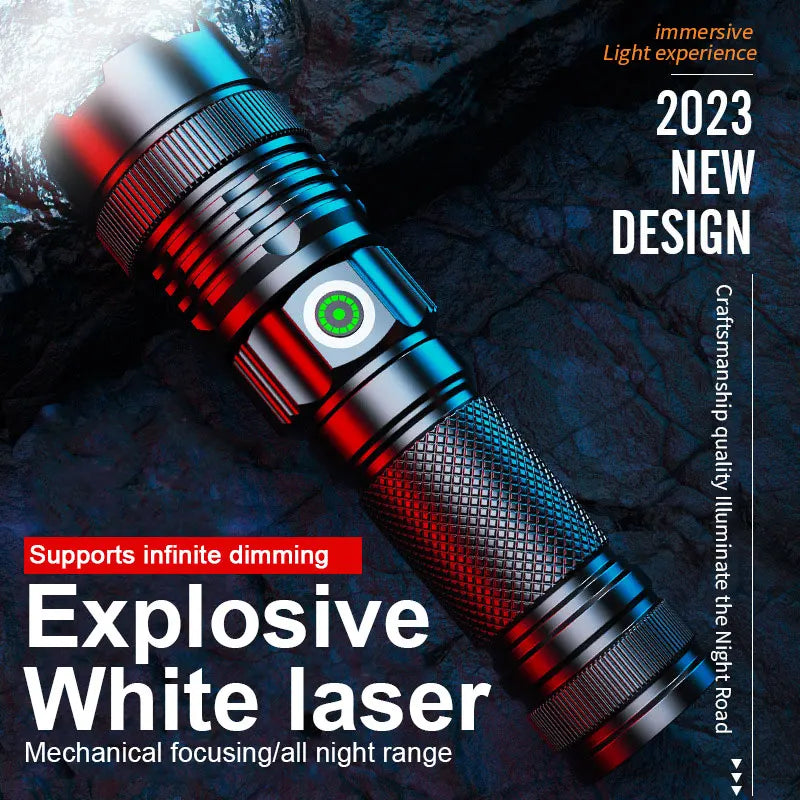 ESMARTER 2300LM Zoomable Waterproof LED Flashlight | Stepless Dim LED Flashlight HIP