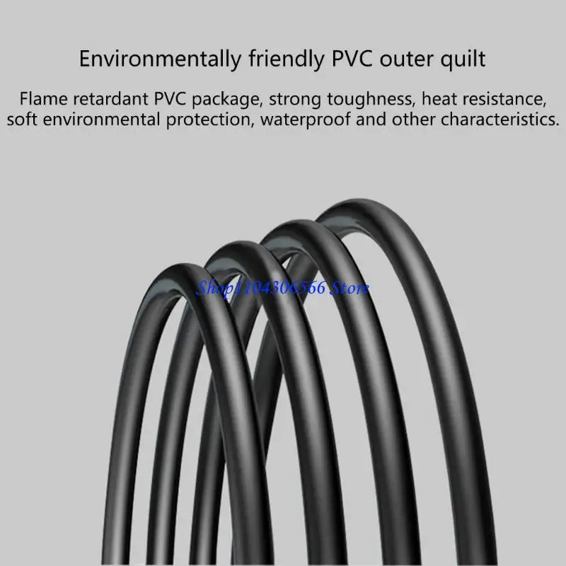IEC320 C6 Male to C5 Female Extension Cord Adapter Cable Power Adapter Cable HIP