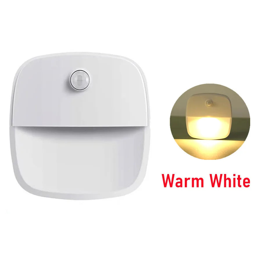 LDHLM Motion Sensor LED Night Light – Battery Powered Motion Sensor Night Light HIP Warm light x1