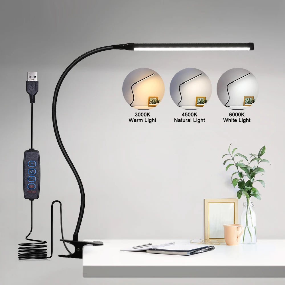YNL USB LED Desk Lamp – Eye-Friendly Bedside Reading Light LED Desk Lamp HIP