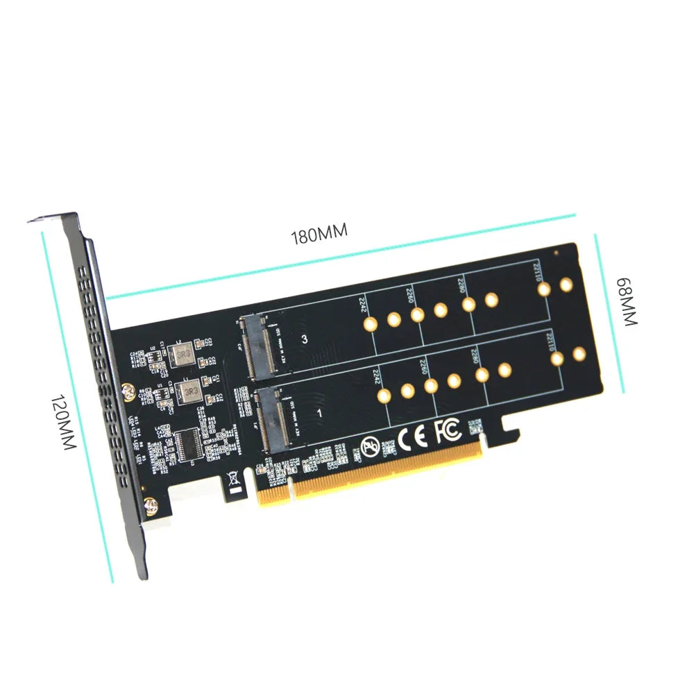 PCIe 4.0 X16 to 4x NVMe M.2 SSD Expansion Card – Gen4 NVMe Expansion Card HIP