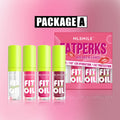 MLSMILE 4-Pc Mirror Pearl Lip Gloss Set – Hydrating Lip Oil Lip Gloss Set HIP A