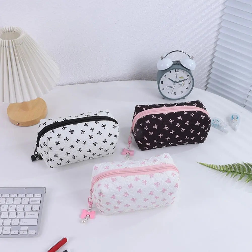 Bowknot Pencil Case – Large Capacity Pen & Cosmetic Bag Pencil & Cosmetic Case HIP