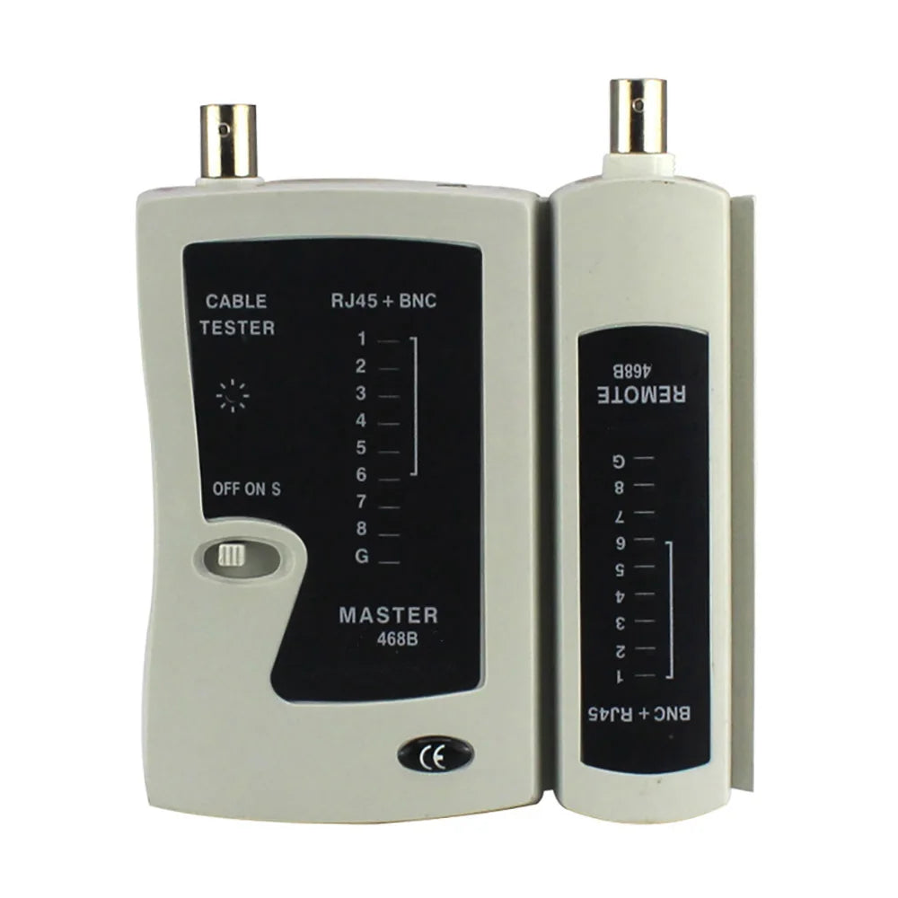 BNC Coaxial RJ45 Network Cable Tester – Cat5 Cat6 Cat7 UTP Network Cable Tester HIP WHITE
