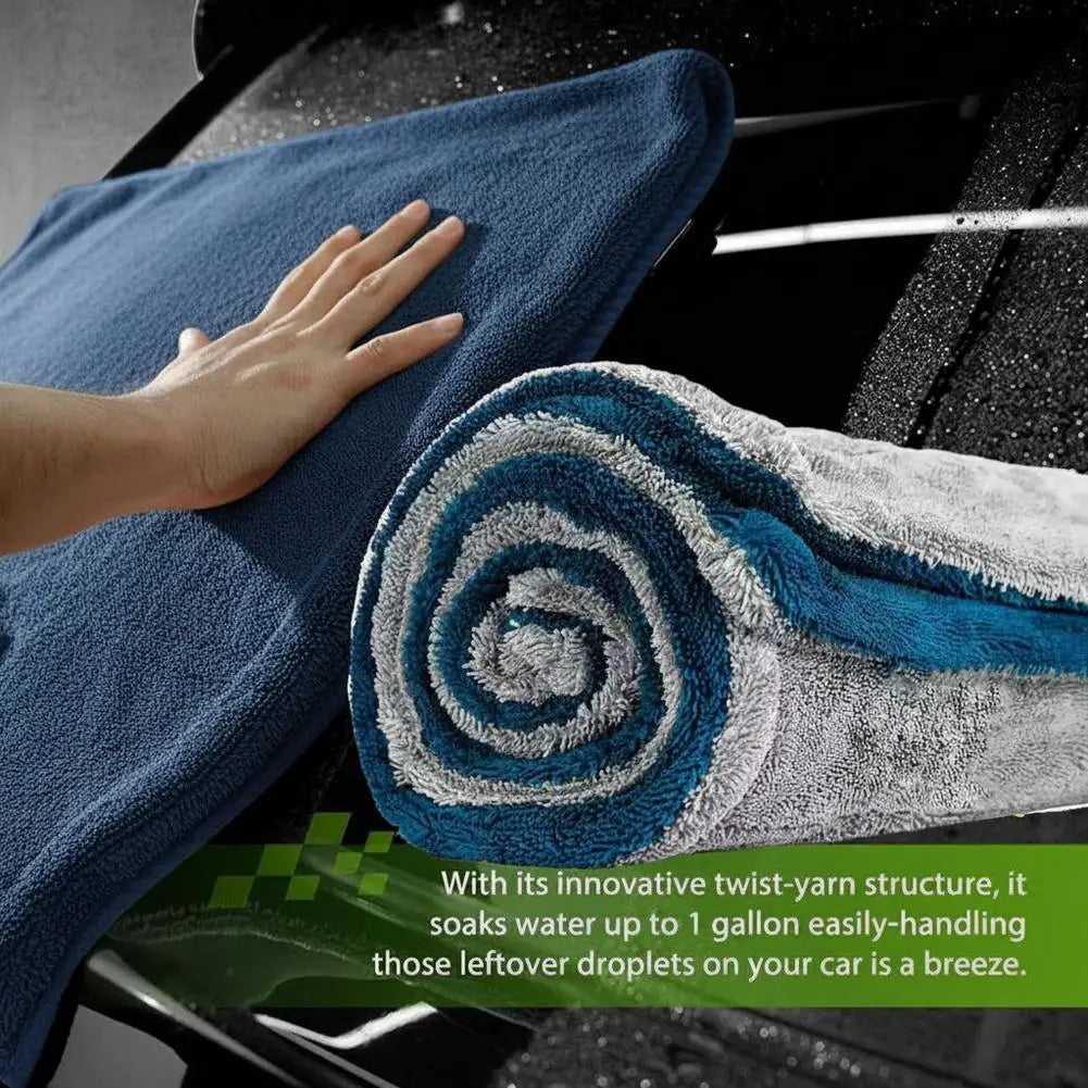 Professional Microfiber Car Cleaning Towel Super Absorbent Thickened Wash Cloth Double-Sided Lint-Free Towel For Car Detailing HIP