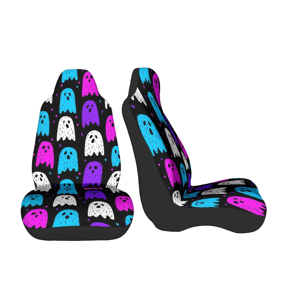 Halloween Car Seat Covers – 2-Piece Colorful Printed Set Car Seat Covers HIP dark blue
