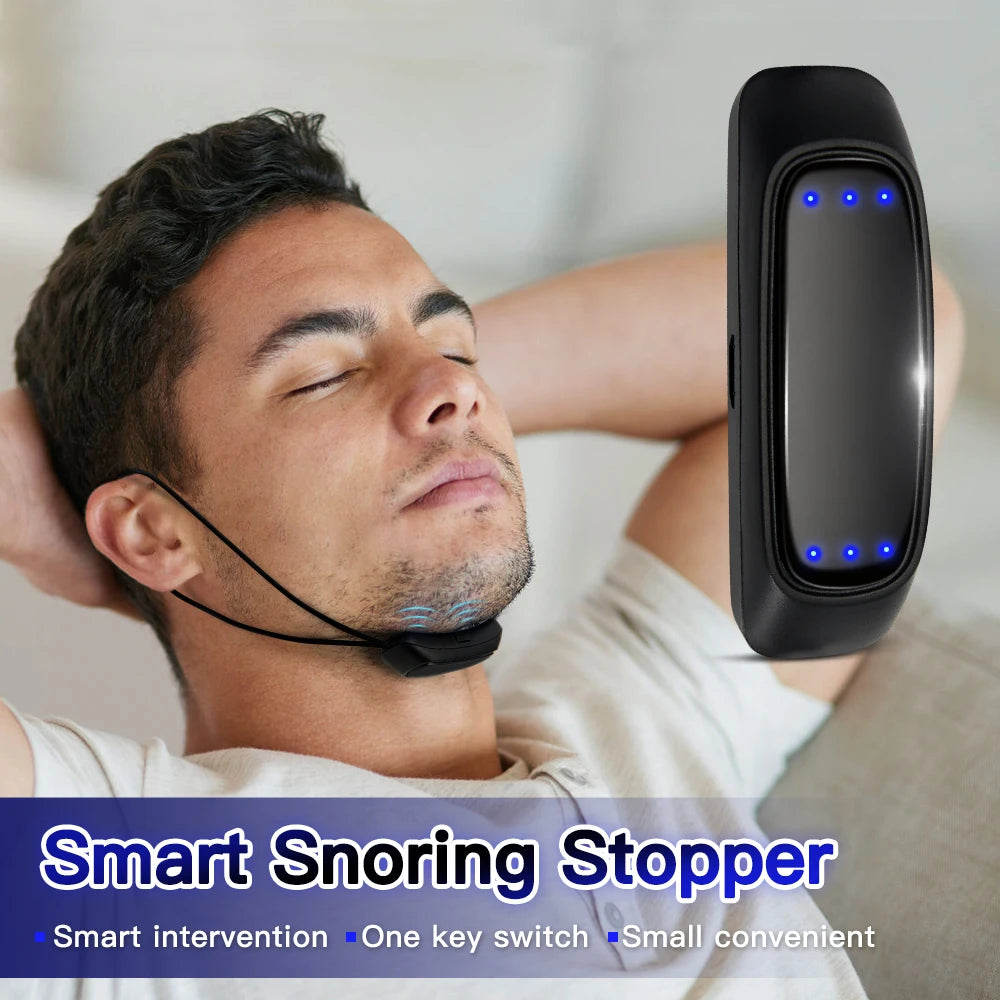 EMS Pulse Anti-Snoring Device – USB Smart Sleep Aid Anti-Snoring Device HIP