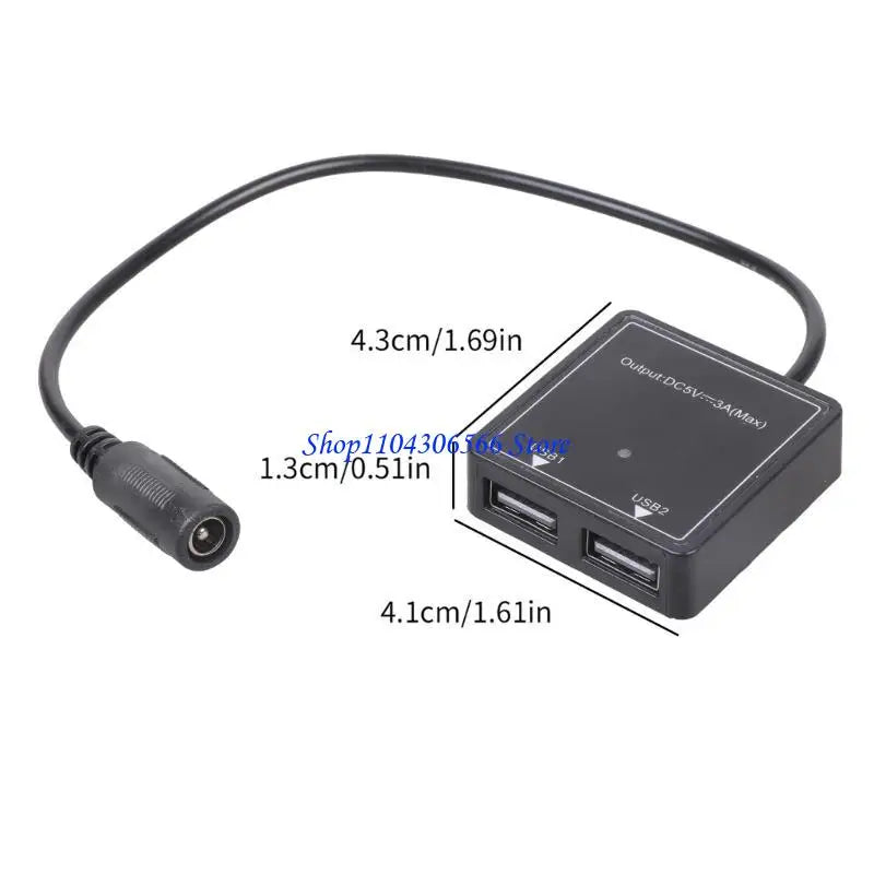 DC to USB Adapter 6V–30V to 5V 3A – Solar & 12V Compatible DC USB Power Adapter HIP