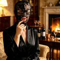 Full Face Lace Mask – Halloween Cosplay & Masquerade Party Costume Lace Mask HIP Black