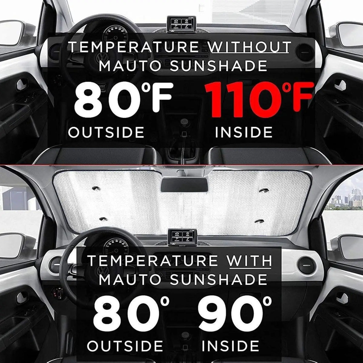 Popcorn Lovers Car Windshield Sun Shade – UV Heat Shield Car Sun Shade HIP