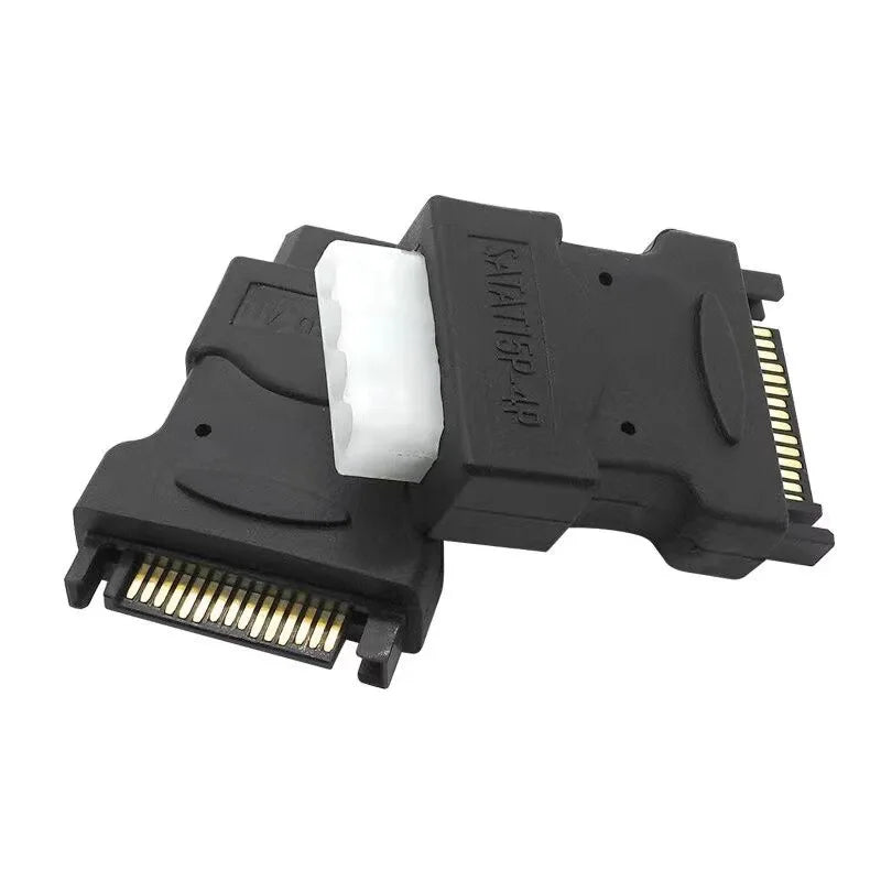 SATA 15-Pin to 4-Pin Molex IDE Power Adapter Cable | OULLX Power Cable Adapter HIP
