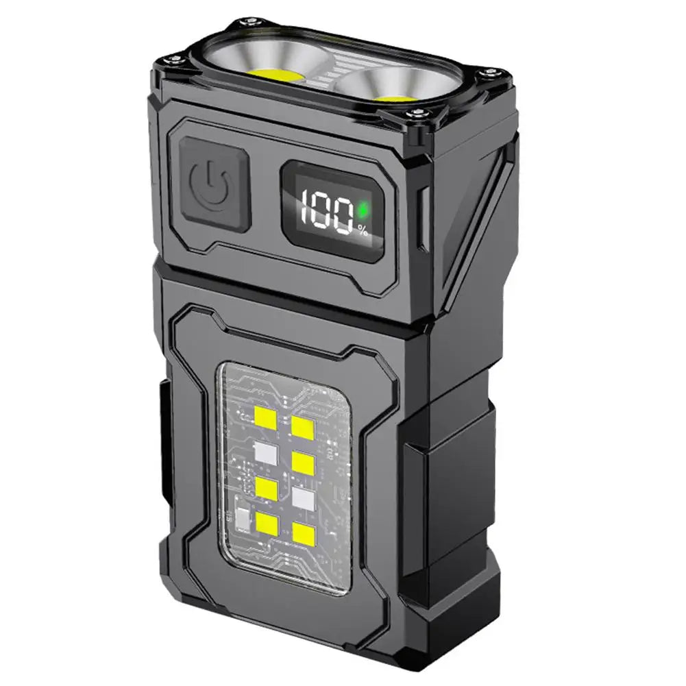 COB SMD Portable Work Light USB Charging Hat Clip Light 500LM Rotatable Powerful Mini Torch for Camping Fishing Walking HIP A