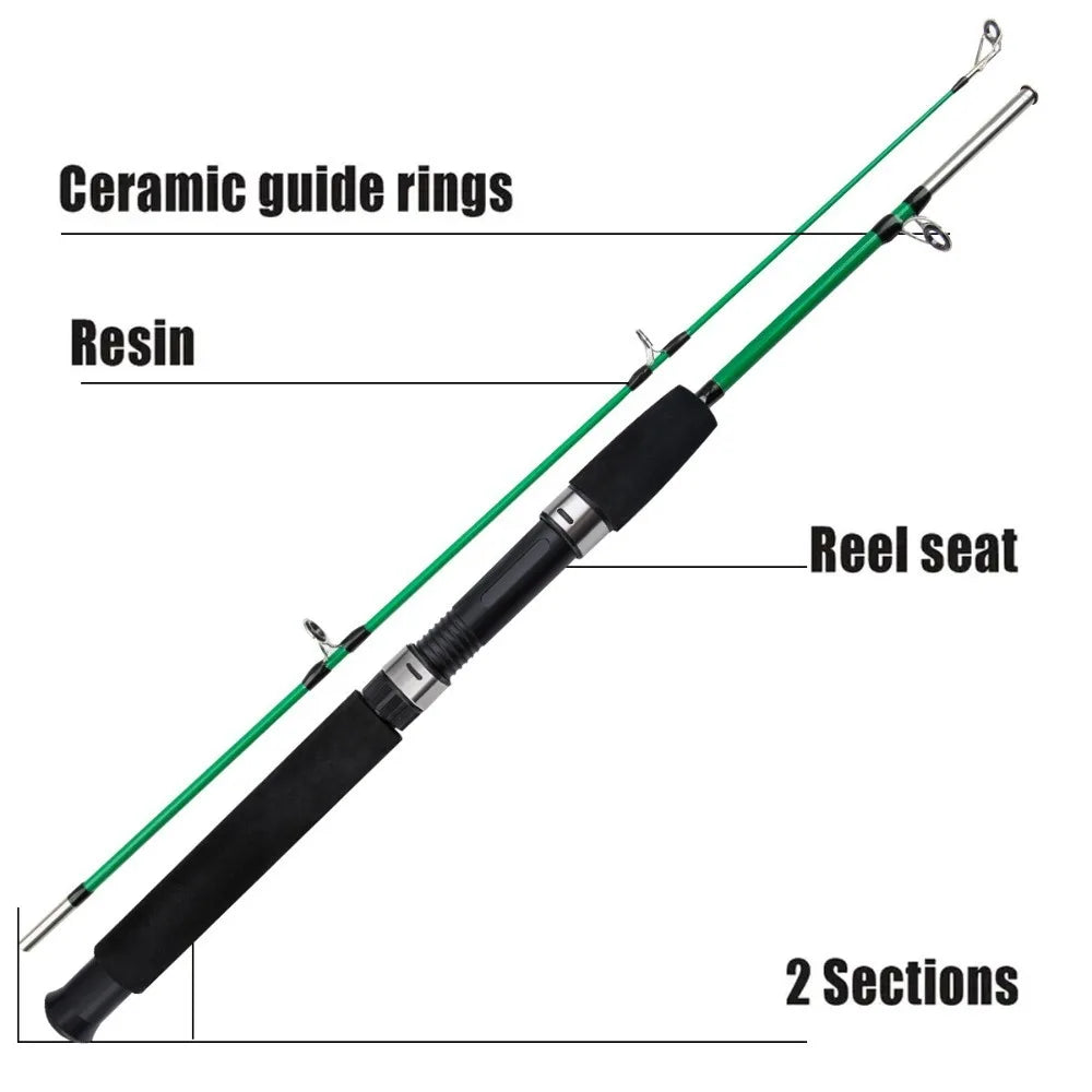 1.0m Carbon Spinning Rod – 2-Section Travel Fishing Rod Carbon Spinning Rod HIP