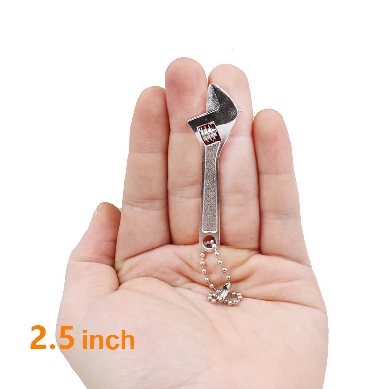 Mini Adjustable Spanner Wrench Set – 2.5" & 4" Portable Mini Adjustable Wrench HIP 2.5inch Silver