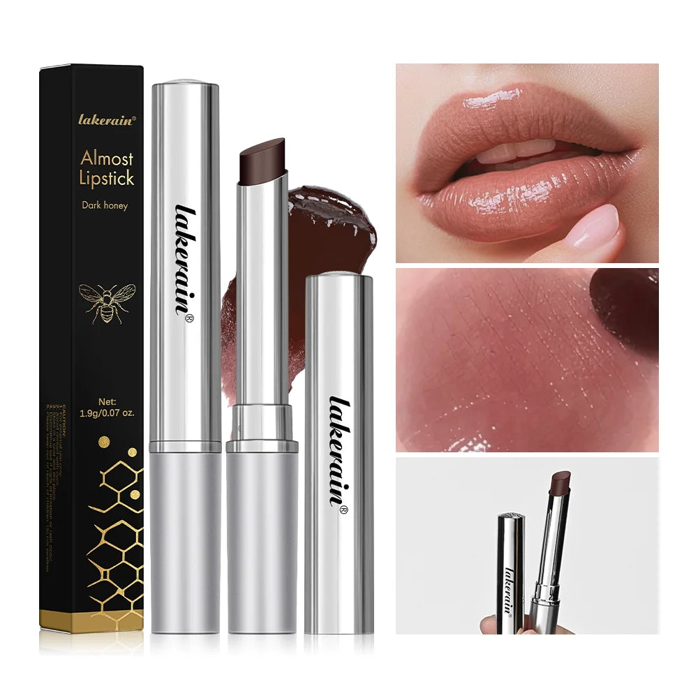 Honey Lipstick Long Lasting Moisturizing Natural Lip Plumper Makeup Lip Plumping Gloss Cosmetics Exfoliating for Lip HIP 1pc back