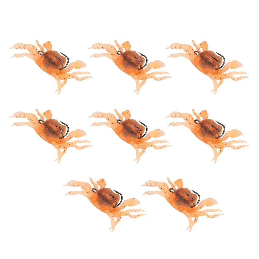 8-Pack Artificial Crab Soft Bait Lures with Hooks – 13cm 34g Fishing Soft Bait HIP