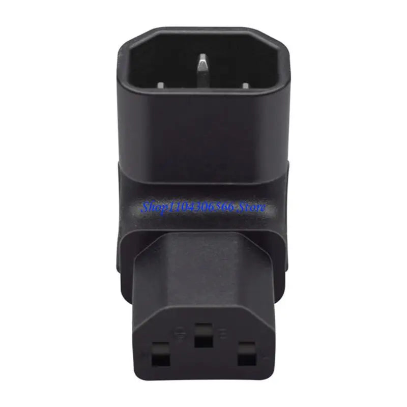 IEC320 C14 to C13 Angled Power Adapter – Compact PVC Power Adapter HIP
