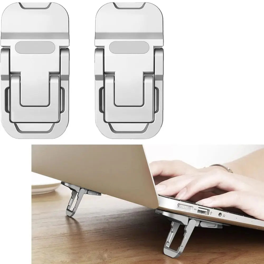 Foldable Aluminium Alloy Laptop Stand – Non-Slip, 2-Level Laptop Stand HIP