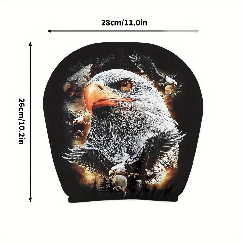 2-Pack Eagle Pattern Car Headrest Covers – Washable Fit Car Headrest Covers HIP