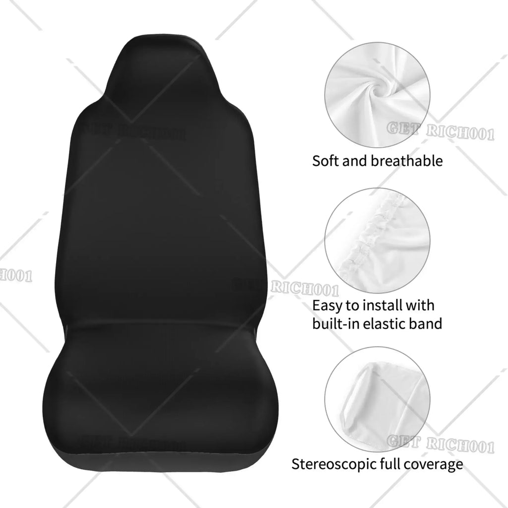 Leopard Print Car Seat Covers – Black Gray Universal Fit Car Seat Covers HIP