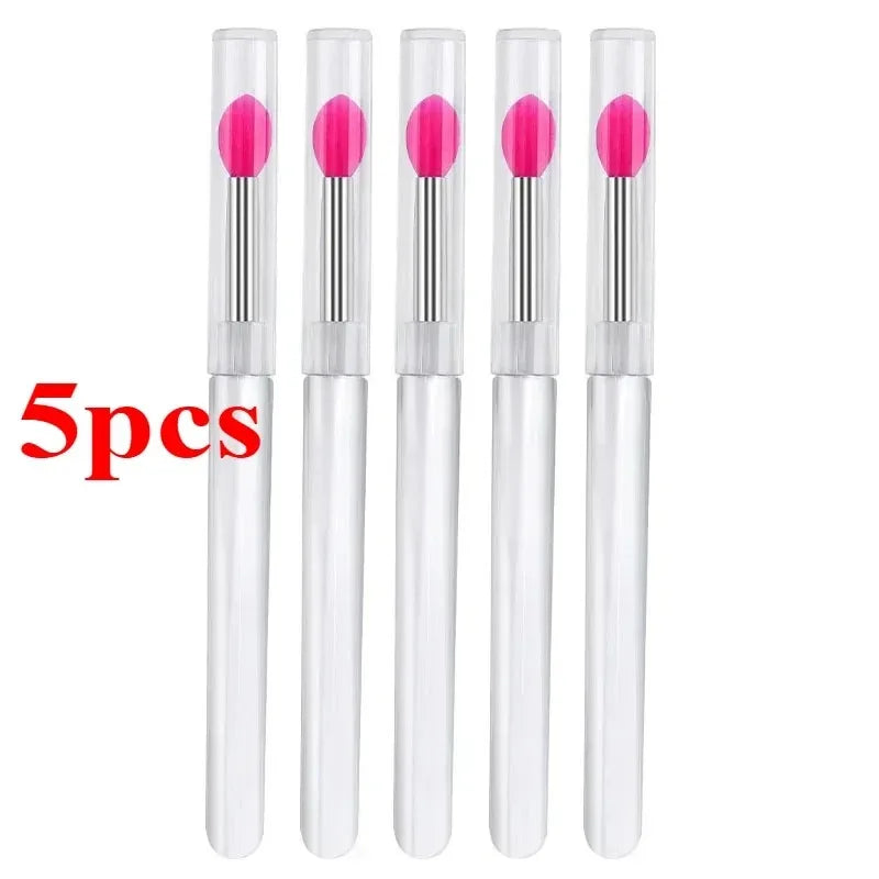 Silicone Nail Art Brush – Chrome Glitter Pigment Applicator Nail Art Applicator HIP