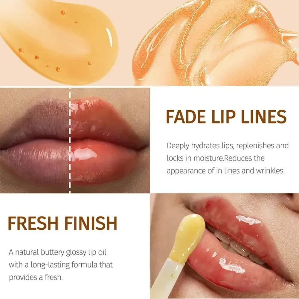 SAM SUGAR Honey Essence Lip Oil – Hydrating & Non-Sticky Lip Oil Glaze HIP