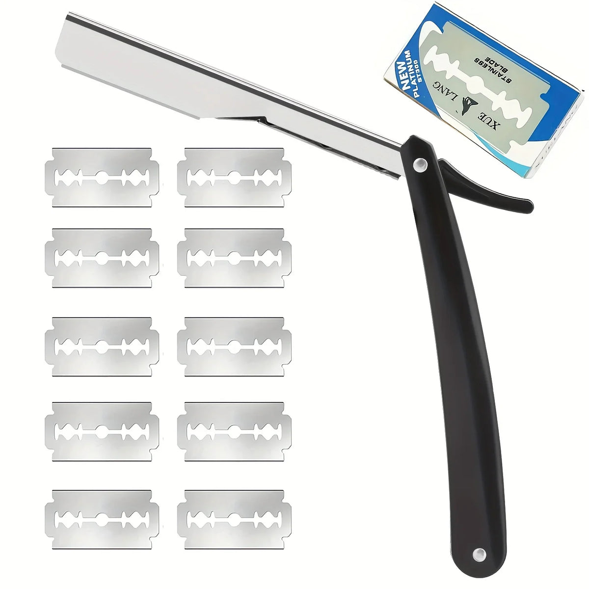 Men's Safety Razor – Stainless Steel + 10 Blades | HIP Safety Razor HIP