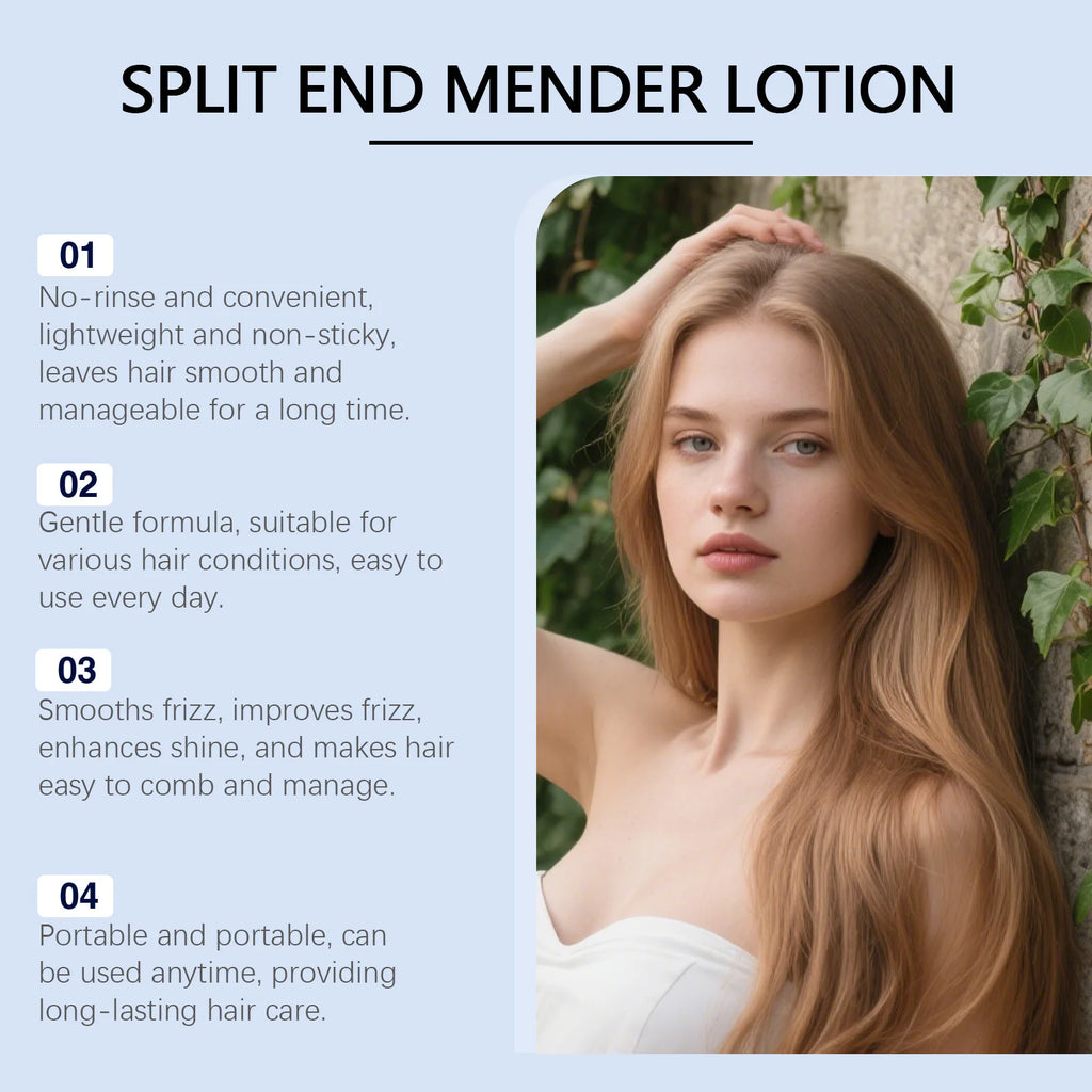 70g Leave-In Split End Mender & Frizz Control Hair Cream Leave-In Hair Treatment HIP